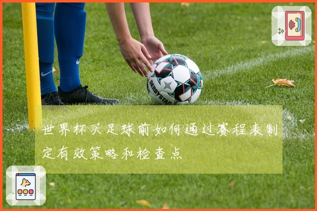 世界杯买足球前如何通过赛程表制定有效策略和检查点